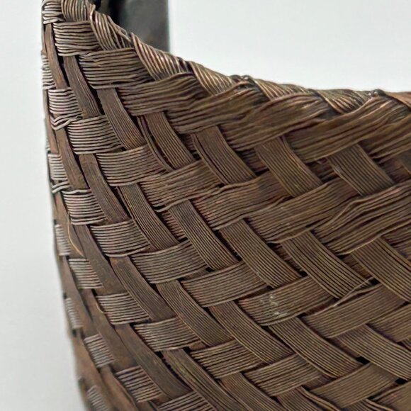 Sarah Cavender Metalworks Woven Copper-tone Cuff Bracelet Wide Design Handmade - Picture 8 of 11